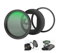SMALLRIG 67mm Magnetic Variable ND Filter Kit, ND2-ND32 (1-5 Stops) VND Filter with M Mount and Threaded Ring for Phone/Camera, No X Cross HD Optical Glass - 4724