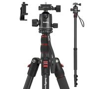 SmallRig 71"/180cm Aluminum Camera Tripod & Monopod, Ball Head Tripod CT-10 | 2 in 1 Tripod Monopod, 360°Ball Head, Max. Payload 33lb, Adjustable Height from 16" to 71", for Camera/Phone Content Creation