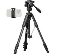 SMALLRIG 71" Camera Tripod Stand AP-21, Travel Tripod for Canon for Nikon with Phone Clip and Carry Bag, Tripod with Quick-Flip Lock Legs, Max Load 11lb - 5351