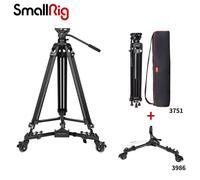 SmallRig 73" Fluid Head Heavy-Duty Camera Video Tripod & Tripod Dolly