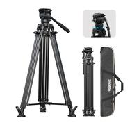 SmallRig 84''/214cm FreeSpeed Aluminum Alloy Video Tripod, Heavy-Duty Camera Tripod with 6-Step Counterbalance, +90° / -60° Tilt, 360° Pan Damping, Dual-Mode QR Plate, Max Load 22lbs - 5579
