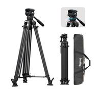 SmallRig 84''/214cm FreeSpeed Carbon Fiber Counterbalance Video Tripod, Heavy-Duty Camera Tripod w/ 6-Step Counterbalance, 4-Level Tilt/Pan Damping, Dual-Mode QR Plate, Max Load 22lbs - 5580