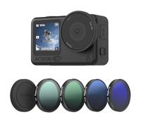 SMALLRIG Action 6 ND Filter Kit 5 Pack for DJI Osmo Action 6-5895 | With CPL ND8 ND16 ND32 Snap-On Polarizing Neutral Density Filters & Lens Silicone Cover, HD Optical Glass/Multi-Coated