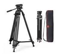 SMALLRIG AD-01 Video Tripod, 73" Heavy Duty Tripod with 360 Degree Fluid Head and Quick Release Plate for DJI DJI RS 2/ RS3/ RS3 PRO/RS 4 / RS 4 PRO, Camcorder, Cameras, Max Load 8kg - 3751B