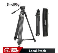 SmallRig AD-01S Video Tripod, 74" Fluid Head Heavy Duty Tripod for DSLR 4686