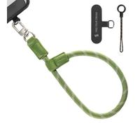SMALLRIG Adjustable Phone Wrist Strap - 5303 | 38cm Leather & Nylon Wrist Strap for Smartphones with Built-in Hook, Keys & Accessories, for iPhone, for Samsung