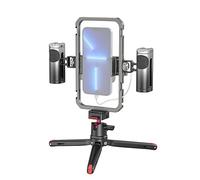 SMALLRIG All-in-One Cellphone Video Rig Kits for Video Creators Aluminum Handheld Stabilizer for iPhone 16/15/ 14 Series for Samsung for HUAWEI, for Tiktok/Youtube Live Streaming/Vlogging - 4120