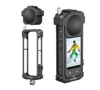 SMALLRIG Aluminum Cage for Insta360 X4 w/Cold Shoe & 1/4"-20-4278 | Protective Case with Silicone Lens Cover, Built-in Cold Shoe and 1/4"-20 Anti-Deflection Threaded Hole