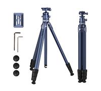 SMALLRIG AP-02 Lightweight Travel Tripod, 63" Camera Tripod with Compact Unconventional Center Column, 360° Ball Head, QR Plate, Travel Bag, Load up to 17.6 lbs / 8 kg, for Most DSLR Cameras - 4222