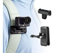 SMALLRIG Backpack Clip Mount for DJI Osmo Action 6/Nano, 360° Ball Head | 2-Prong Mount, Magnetic Adapter& Foldable Hook, POV Shooting for Hiking/Vlogging - 6307