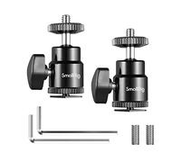 SMALLRIG Ball Head Mount (2 Pack) - 2059 | with Cold Shoe Adapter for Light Stand DSLR Camera Tripod