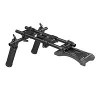 SMALLRIG Universal Shoulder Rig Kit, Camera Shoulder Rig, 16"/ 40cm Extended 15mm Rod Support System Camera Stabilizer for DSLR Camcorder, for Filmmaking - 2896C