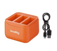 SMALLRIG Battery Charger for DJI Action 6, Action 5 Pro, Action 4, Action 3, Osmo 360, 2.3H Rapid Charging, 3-Channel Battery Charger with 3 SD Card Slots, Lightweight for DJI Action 6 Accessories5921