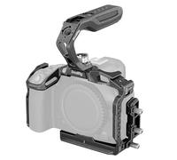 SMALLRIG "Black Mamba" Camera Cage Kit for Canon EOS R5 Mark II - 4976 | with Top Handle and Dedicated Cable Clamp, Aluminum Alloy Camera Rig with HawkLock Cold Shoe, 1/4''-20 & 3/8''-16 Threaded