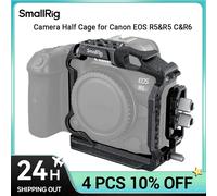 SmallRig “Black Mamba“ Camera Half Cage & Cable Clamp for Canon EOS R5 & R5 C&R6 with Hand-tight USB-C Cable Clamp 3656 Camera Half Cage