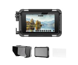 SMALLRIG Cage Kit for Atomos Ninja V/Ninja V+, with NATO rail, 1/4"-20 Screw, M3 Screw, HDMI Cable Clamp, and Sunhood, Fully Protect Camera Monitor - 3788