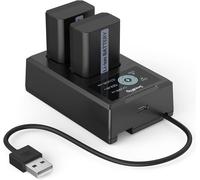 SmallRig 2 Pack 1030mAh Replacement NP-FW50 Camera Battery and Charger Kit 3818
