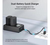 SmallRig Camera Battery USB-C Input Port w/ Dual Charger for NP-FZ100 SR3824B