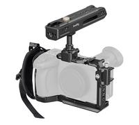 SMALLRIG Camera Cage Kit for Sony FX2-5589 | HawkLock Quick Release Cage w/Top Handle, Wrist Strap and Cable Clamp for HDMI, Built in NATO Rail/QR Plate for Arca