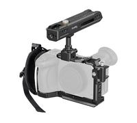 SMALLRIG Camera Cage Kit for Sony FX2, HawkLock Quick Release Cage w/Top Handle, Wrist Strap and Cable Clamp for HDMI,Built in NATO Rail/QR Plate for Arca, Compatible with Original XLR Handle - 5589