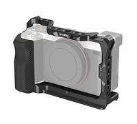 SMALLRIG Camera Cage with Silicone Grip for Sony A7C - 3212B | Comes with Locating Holes for ARRI Standard, Quick Release Plate for Arca and Cold Shoe Mount