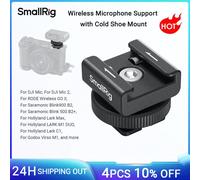 SmallRig Camera Flash SWireless Wireless Microphone Support with Cold Shoe Mount for DJI Mic/Mic 2 for RODE Wireless GO II -4822 4822