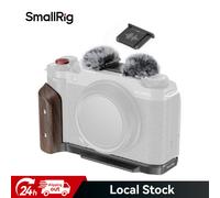 SmallRig Camera L-Shape Mount Plate with Wooden Handle Quick Release Plate