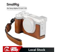 SmallRig A7C II / A7CR Camera Leather Case Kit for Sony Alpha 7C II/Alpha 7CR, Retro Style Leather Camera Half Case with Wrist Strap, Aluminum Alloy Frame, for Tripods/Handheld Shooting - 5015