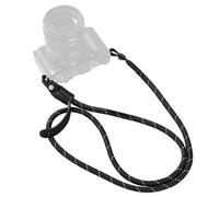 SMALLRIG Camera Neck Shoulder Strap, Adjustable Braided Strap with O-Ring and Leather Pad for DSLR or Mirrorless Camera, Black - 4882