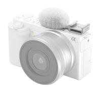 SMALLRIG Cold Shoe Adapter with Furry Windscreen (White) for Sony ZV-1 II / ZV-1 / ZV-1F / ZV-E1 / ZV-E10 - 4734