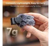 SMALLRIG Cold Shoe Adapter with Wind Muff Windshield for Sony ZV-E10 I