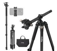 SmallRig CT200 73" Black Camera Tripod, 360° Rotation Center Column, Horizontal Tripod Monopod, Smartphone Holder, Carrying Bag, Weight Bag, Max Load 33lb-4288