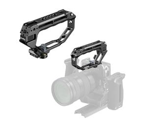 SMALLRIG D-Style NATO Rail Top Handle with Quick Release Clamp, Cold-Resistant Silicone Grip, 1/4"-20 & 3/8"-16 Mounting Holes for Camera, Monitor, Microphone, Versatile Handheld Rig Handle - 5661