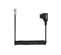 SMALLRIG D-TAP to BMPCC 4K/6K Coiled Power Cable, 15 inch - 47 inch Length | Suitable for Blackmagic Pocket Cinema Camera 4K / 6K for V Mount Gold Mount Battery, Weipu SF6 2 Pin Female to P Tap - 4761