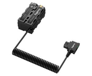 SMALLRIG D-tap to Dual-Sided NP-F Dummy Battery, with USB-C, DC Port - 4884 | With LED Display, for Monitor and Wireless Video Transmitters