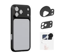 SMALLRIG FilMov Bumper Phone Case for iPhone 17 Pro - 5790 Black | Hollow Back Design with Lens Backplate, 67mm Filter Adapter Compatible with Phone Gimbal Stabilizers, for DJI for Insta360