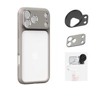 SMALLRIG FilMov Bumper Phone Case for iPhone 17 Pro Max - 5794 Gray | Hollow Back Design with Lens Backplate, 67mm Filter Adapter Compatible with Phone Gimbal Stabilizers, for DJI for Insta360