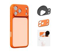 SMALLRIG FilMov Bumper Phone Case for iPhone 17 Pro Max, Hollow Back Design with Lens Backplate, 67mm Filter Adapter Compatible with Phone Gimbal Stabilizers, for DJI for Insta360, Orange - 5795