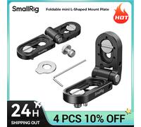 SmallRig Foldable mini L-Shaped Mount Plate Compact and Portable Wide Compatibility Fits 1/4"-20 and 3/8"-16 Threaded Holes Mount Plate MD5712