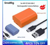 SmallRig for NP-FZ100 USB-C Rechargeable Camera Battery for Sony A7R III/A7R IV/A6700/ A6600/FX3 / FX30/ ZV-E1 / ZV-E10 II -4969 (Orange) 4969