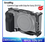 SmallRig for Sony ZV-E10 Cage with Silicone Grip and Built-in Quick Release Plate for Arca-Swiss Cage Rig Kit w Cold Shoe 3538 cage 3531B