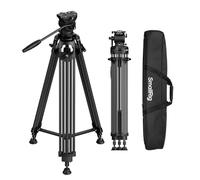 SMALLRIG FreeSpeed Heavy Duty Video Tripod - 5442 | 75" Camera Tripod with Fluid Head for MFT Plate, One-Knob Quick Extend, 75mm Bowl, Load up 17.64lb for DSLR Mirrorless