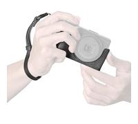 SMALLRIG GR IV/GR III Series Genuine Leather Case Kit, Camera Case for RICOH GR IV/GR III/GR IIIx/GR III HDF/GR IIIx HDF, Vintage Half-Body Shell, with Shoulder Strap, Black - 5676