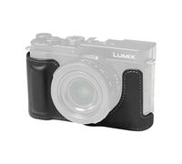 SMALLRIG Half Case for Panasonic LUMIX L10, Retro Style Genuine Leather Camera Protective Case with Front Grip and 1/4"-20 Threaded Hole Compatible with Most Tripods, Black - 5698