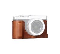 SMALLRIG Half Case for Panasonic LUMIX L10, Retro Style Genuine Leather Camera Protective Case with Front Grip and 1/4"-20 Threaded Hole Compatible with Most Tripods, Brown - 5699