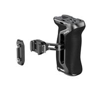 SMALLRIG HawkLock H21 Quick Release Side Handle with NATO Rail, for Left or Right Hand, 36mm/1.4in Up and Down Adjustable, Ergonomic Handgrip with Built-in Cold Shoe, 1/4"-20 Threaded Holes - 5633