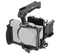 SMALLRIG HawkLock Handheld Power Cage Kit for Nikon ZR, V-Mount Battery Plate, Top Handle, Cable Clamp for HDMI, Built-in Quick Release for Arca, Compatible with DJI Stabilizers and Tripods- 6113