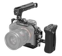 SMALLRIG HawkLock Quick Release Cage Kit for Sony Alpha 7 V/Alpha 7R V/Alpha 7 IV/Alpha 7S III/Alpha 1 Alpha 7R IV, Full Cage with Top & Side Handle, Cable Clamp (Upgraded Version) - 3669D
