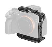 SMALLRIG HawkLock Quick Release Half Cage for Sony Alpha 7 V / 7R V - 6023 | with Cold Shoe & NATO Rail, Quick Release Plate for Arca for DJI RS 3 / RS 3 Pro/RS 4 / RS 4 Pro Gimbal
