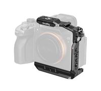 SMALLRIG HawkLock Quick Release Half Cage for Sony Alpha 7 V / 7R V / 7 IV, with Cold Shoe & NATO Rail, Quick Release Plate for Arca for DJI RS 3 / RS 3 Pro/RS 4 / RS 4 Pro Gimbal - 6023